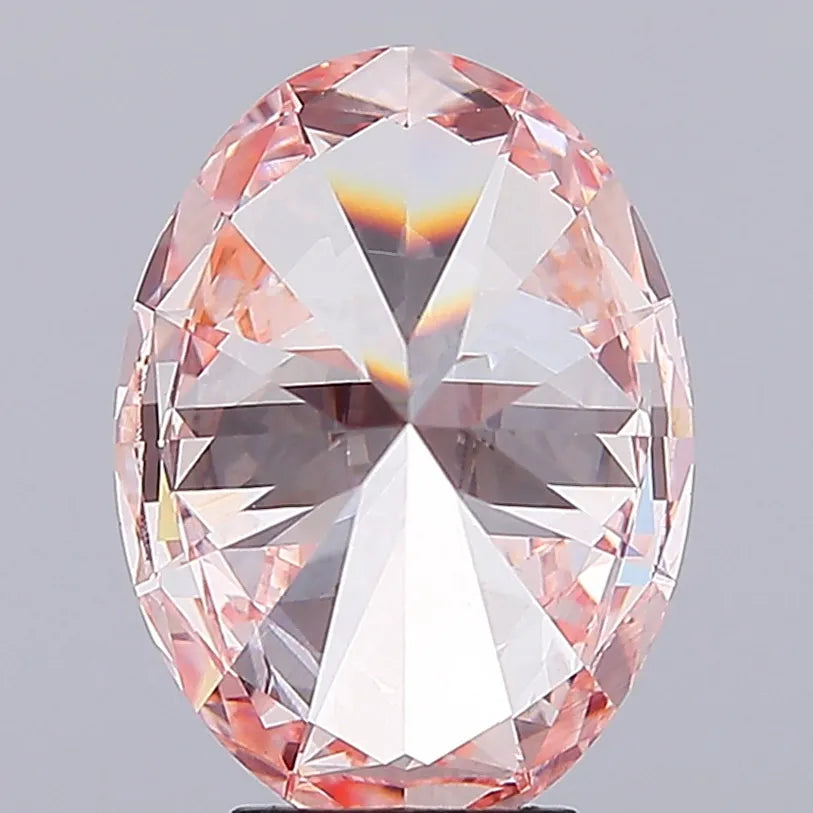 5.00ct Oval Lab Grown Diamond (Colour Fancy Vivid Pink, Clarity VVS2, IGI Certified)