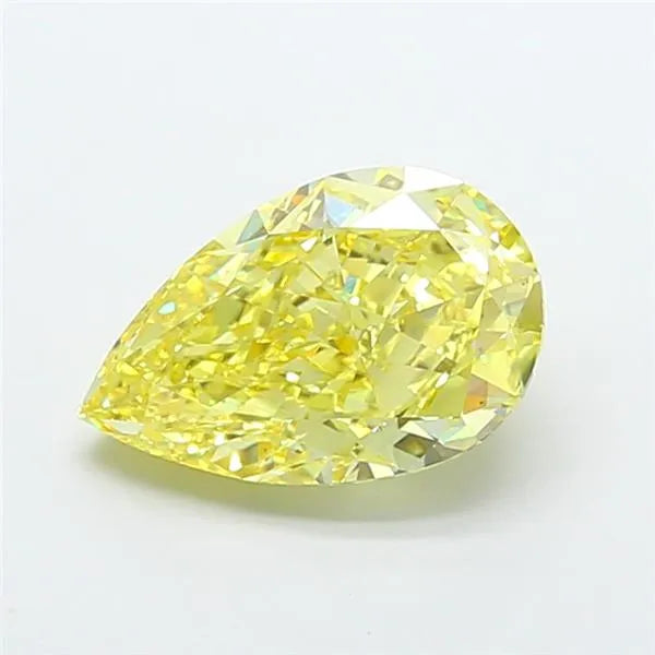 5.00ct Pear Lab Grown Diamond (Colour Fancy Vivid Yellow, Clarity VS1, IGI Certified)