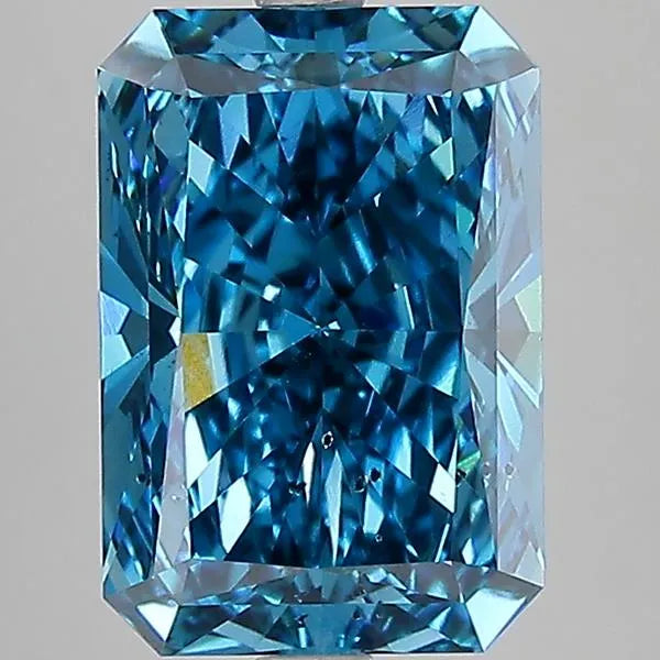 5.00ct Radiant Lab Grown Diamond (Colour Fancy Vivid Blue, Clarity SI1, IGI Certified)
