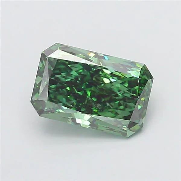 5.00ct Radiant Lab Grown Diamond (Colour Fancy Vivid Green, Clarity VS1, IGI Certified)