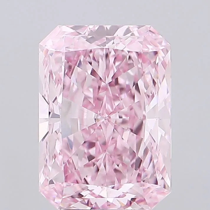 5.00ct Radiant Lab Grown Diamond (Colour Fancy Vivid Pink, Clarity VS1, IGI Certified)