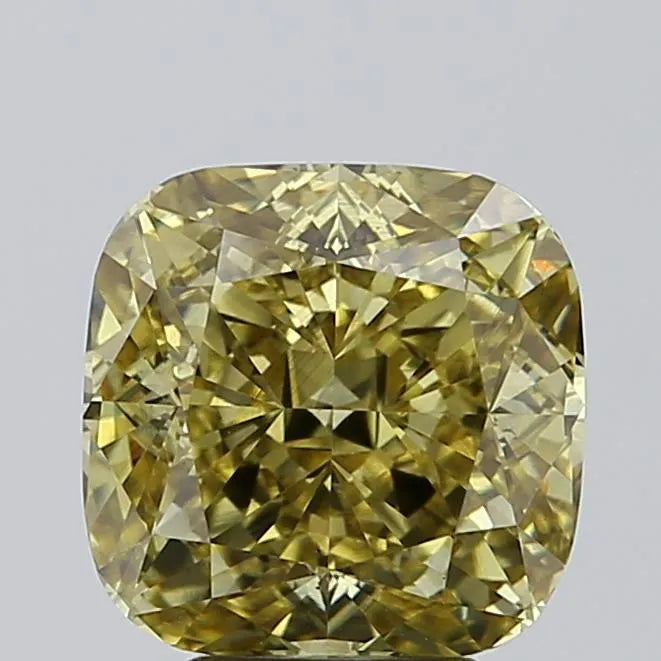 5.01ct Cushion modified Lab Grown Diamond (Colour Fancy Intense Yellow, Clarity VS2, IGI Certified)