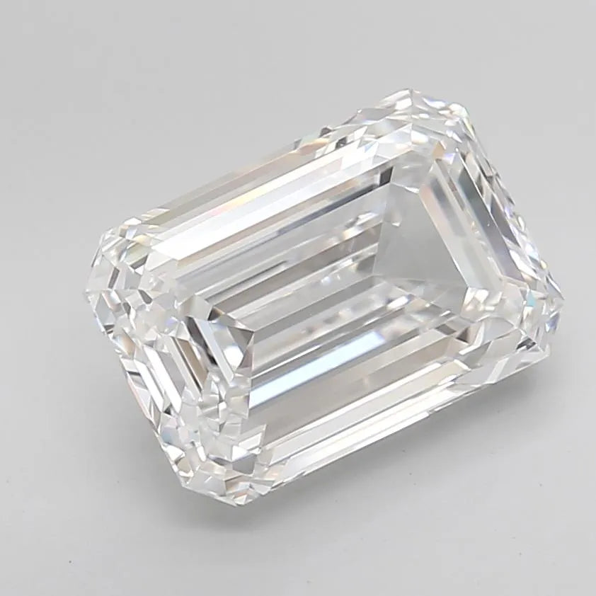 5.01ct Emerald Lab Grown Diamond (Colour D, Clarity IF, Cut EX, IGI Certified)
