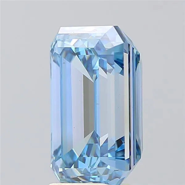 5.01ct Emerald Lab Grown Diamond (Colour Fancy Intense Blue, Clarity VS2, IGI Certified)