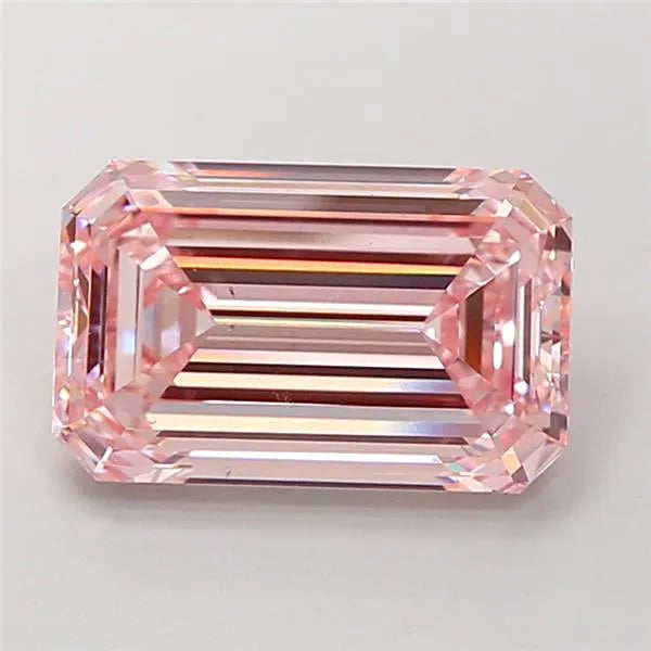 5.01ct Emerald Lab Grown Diamond (Colour Fancy Intense Pink, Clarity VS2, IGI Certified)