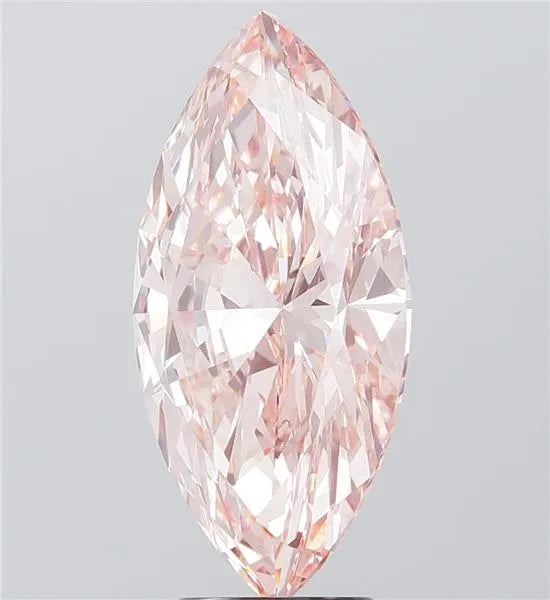 5.01ct Marquise Lab Grown Diamond (Colour Fancy Vivid Pink, Clarity VVS2, IGI Certified)