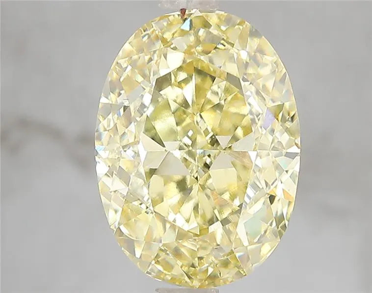 5.01ct Oval Lab Grown Diamond (Colour Fancy Vivid Yellow, Clarity VS2, IGI Certified)