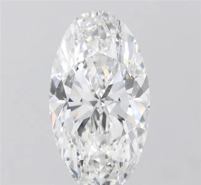 5.01ct Oval Lab Grown Diamond (Colour G, Clarity VVS2, IGI Certified)
