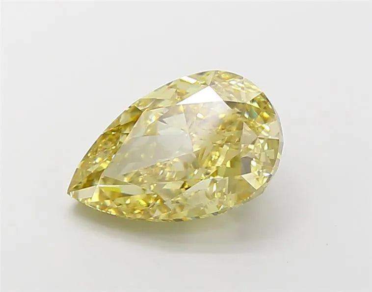 5.01ct Pear Lab Grown Diamond (Colour Fancy Intense Yellow, Clarity VS1, IGI Certified)