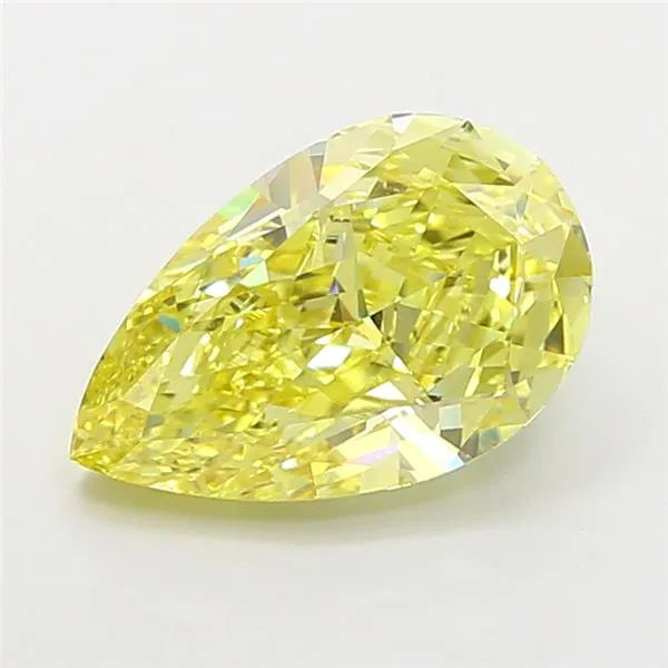 5.01ct Pear Lab Grown Diamond (Colour Fancy Intense Yellow, Clarity VVS2, IGI Certified)