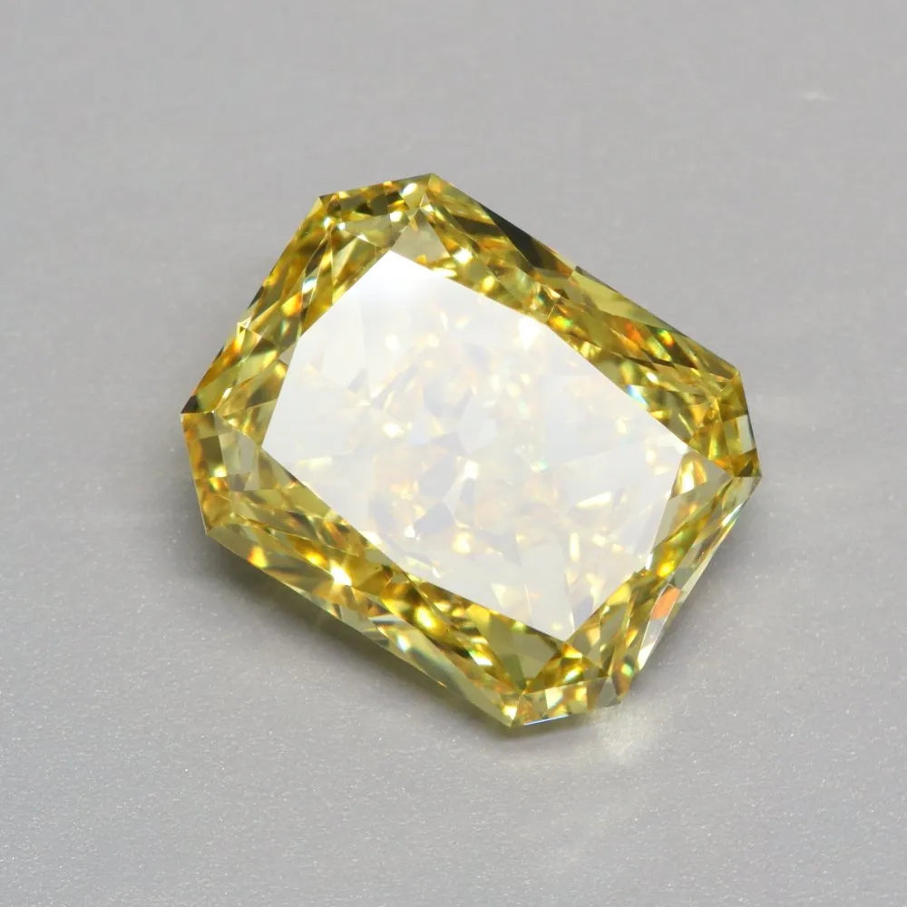 5.01ct Radiant Lab Grown Diamond (Colour Fancy Intense Yellow, Clarity VS1, IGI Certified)