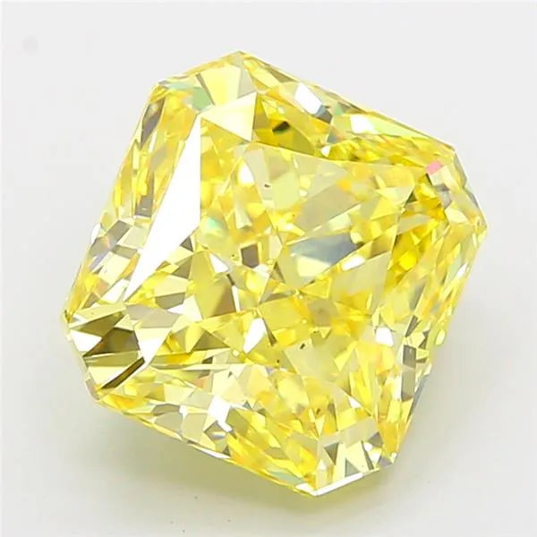 5.01ct Radiant Lab Grown Diamond (Colour Fancy Intense Yellow, Clarity VS2, IGI Certified)
