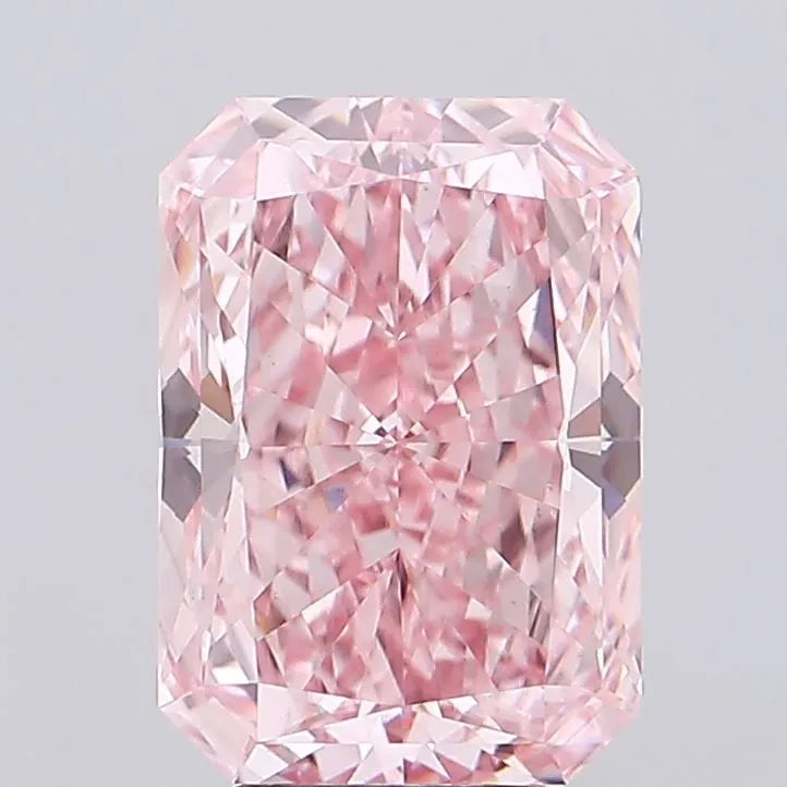 5.01ct Radiant Lab Grown Diamond (Colour Fancy Vivid Pink, Clarity VS1, IGI Certified)