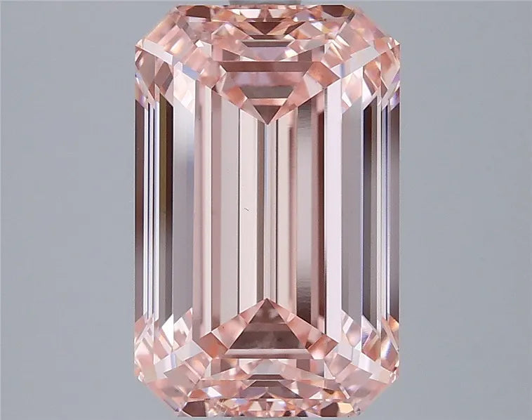 5.02ct Emerald Lab Grown Diamond (Colour Fancy Intense Pink, Clarity VS1, IGI Certified)