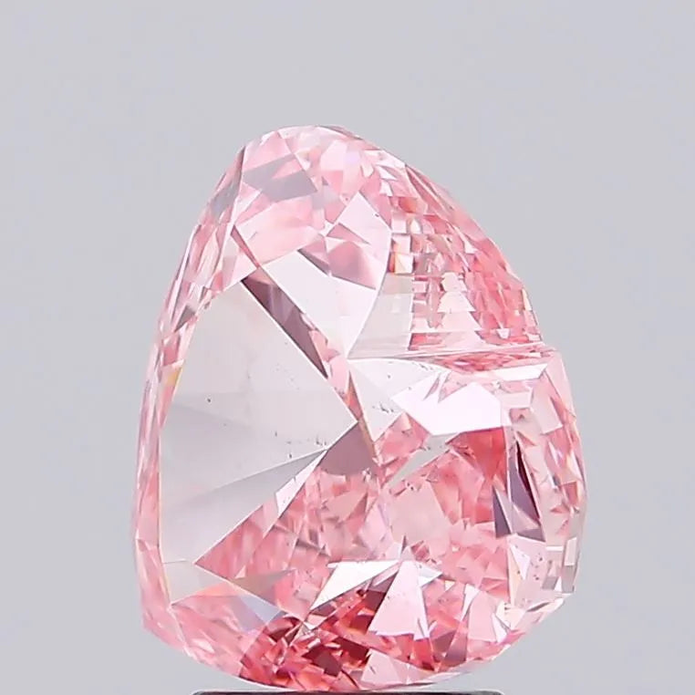5.02ct Heart Lab Grown Diamond (Colour Fancy Vivid Pink, Clarity SI1, IGI Certified)