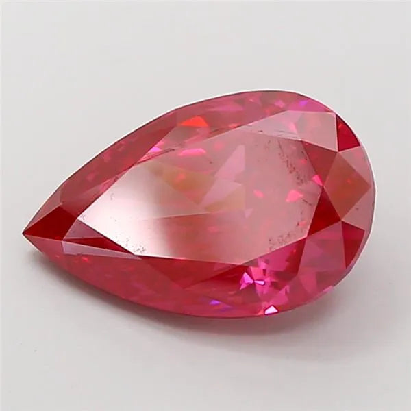 5.02ct Pear Lab Grown Diamond (Colour Fancy Vivid Red, Clarity VS1, IGI Certified)