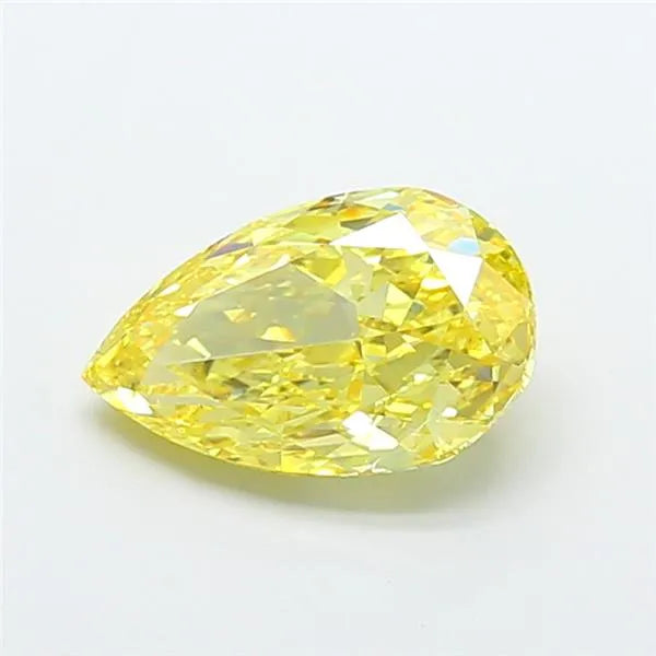 5.02ct Pear Lab Grown Diamond (Colour Fancy Vivid Yellow, Clarity VS2, IGI Certified)