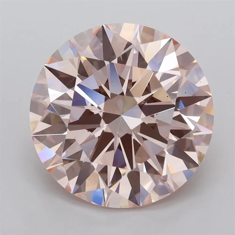 5.02ct Round Lab Grown Diamond (Colour Fancy Intense Pink, Clarity VS1, Cut ID, IGI Certified)
