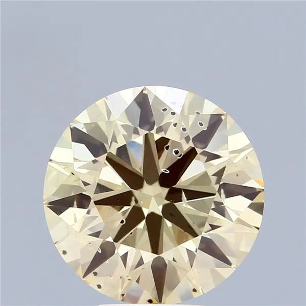 5.02ct Round Lab Grown Diamond (Colour Fancy Yellow, Clarity SI2, Cut ID, IGI Certified)