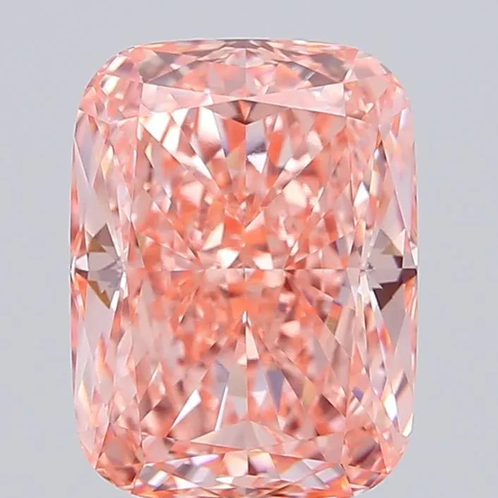 5.03ct Cushion modified Lab Grown Diamond (Colour Fancy Vivid Pink, Clarity VVS1, IGI Certified)
