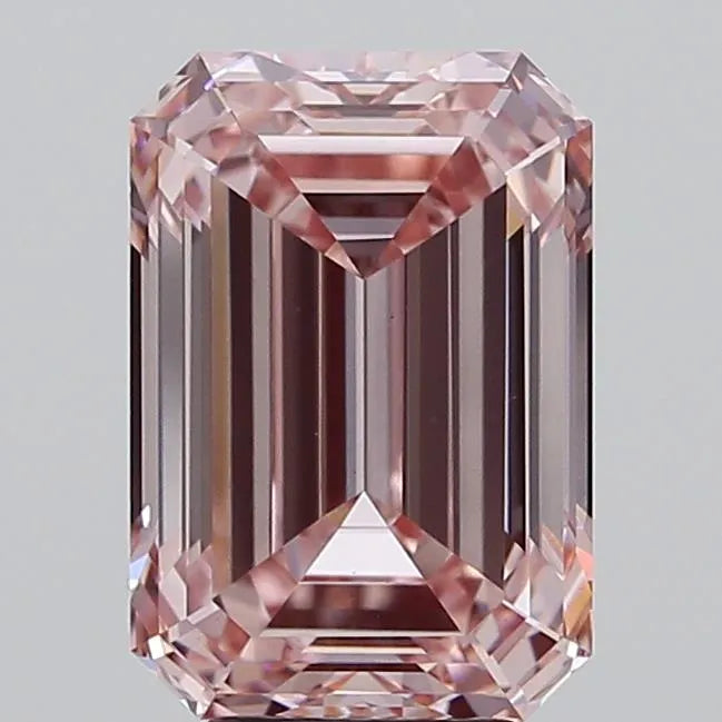5.03ct Emerald Lab Grown Diamond (Colour Fancy Intense Pink, Clarity VVS2, IGI Certified)