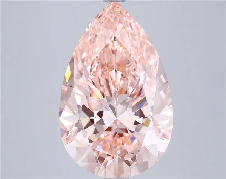 5.03ct Pear Lab Grown Diamond (Colour Fancy Vivid Pink, Clarity VS2, IGI Certified)