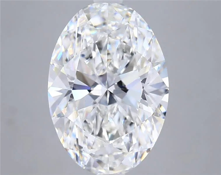 5.04ct Oval Lab Grown Diamond (Colour E, Clarity VVS2, IGI Certified)