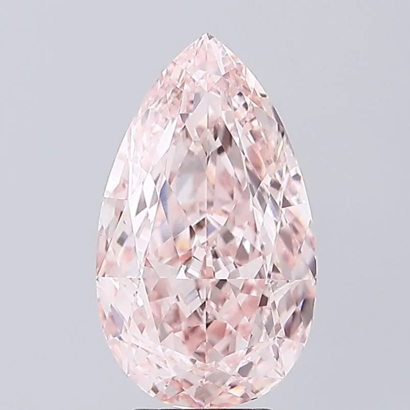 5.04ct Pear Lab Grown Diamond (Colour Fancy Pink, Clarity VVS2, IGI Certified)