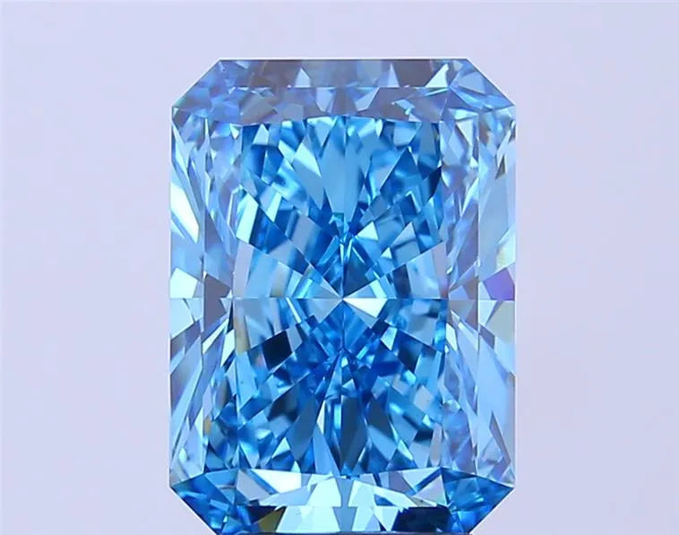 5.04ct Radiant Lab Grown Diamond (Colour Fancy Vivid Blue, Clarity VS1, IGI Certified)