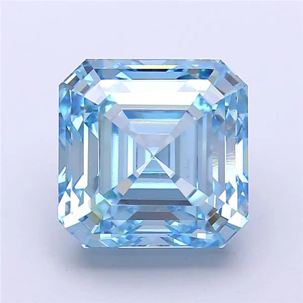 5.05ct Asscher Lab Grown Diamond (Colour Fancy Vivid Blue, Clarity VS1, IGI Certified)