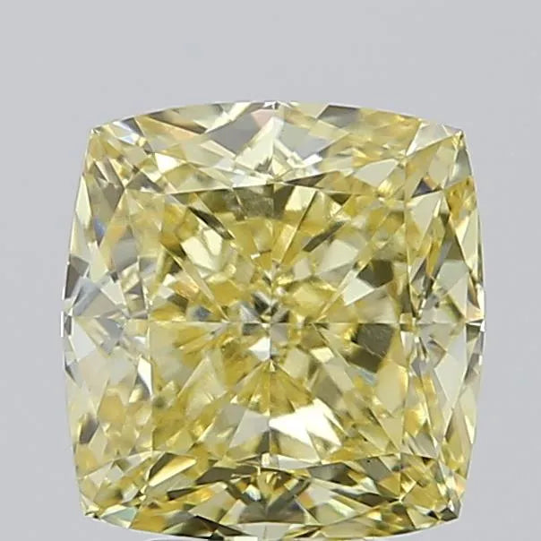 5.05ct Cushion modified Lab Grown Diamond (Colour Fancy Intense Yellow, Clarity VS1, IGI Certified)