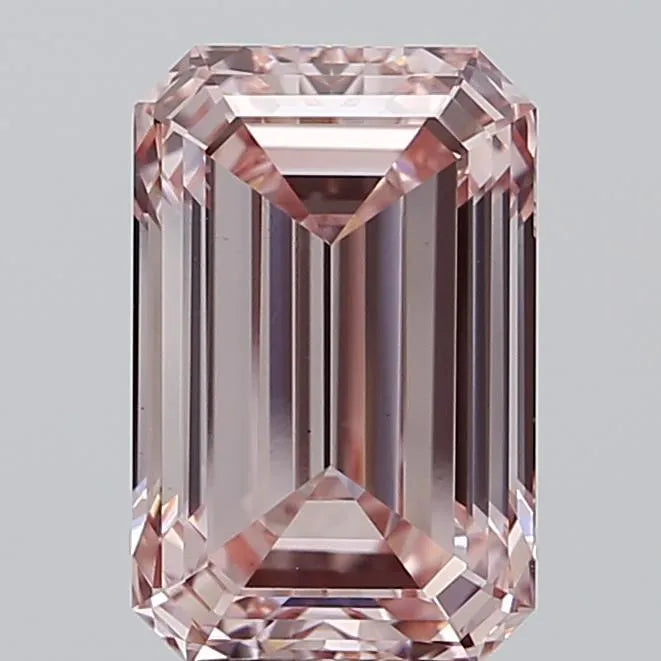 5.05ct Emerald Lab Grown Diamond (Colour Fancy Intense Pink, Clarity VS1, IGI Certified)