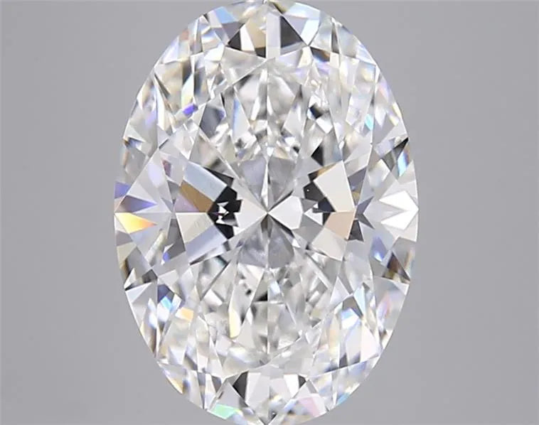 5.05ct Oval Lab Grown Diamond (Colour E, Clarity VVS2, IGI Certified)