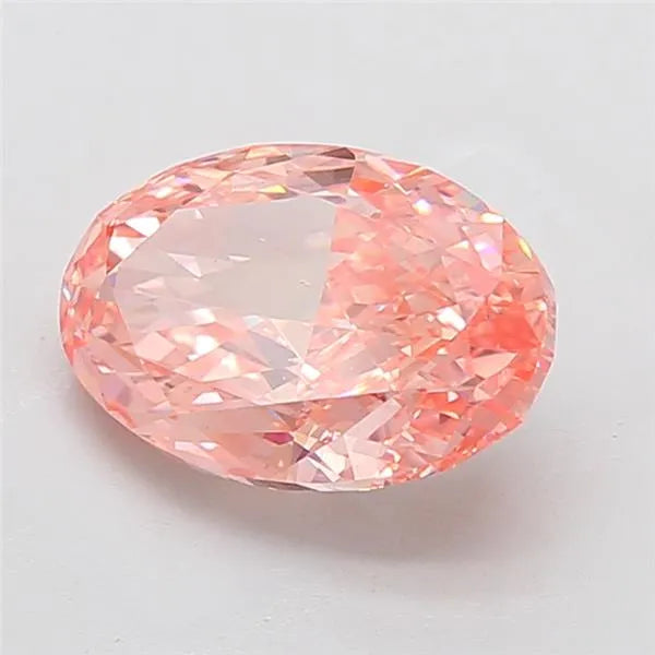 5.05ct Oval Lab Grown Diamond (Colour Fancy Vivid Pink, Clarity VS1, IGI Certified)