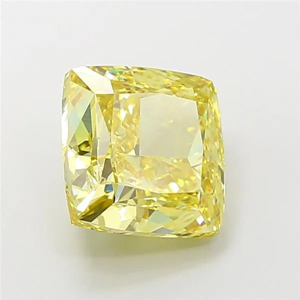 5.07ct Cushion modified Lab Grown Diamond (Colour Fancy Intense Yellow, Clarity VS1, IGI Certified)