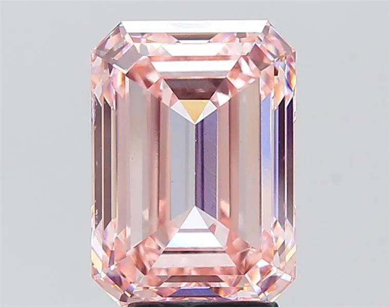 5.07ct Emerald Lab Grown Diamond (Colour Fancy Intense Pink, Clarity VS1, IGI Certified)