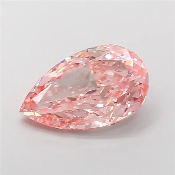 5.07ct Pear Lab Grown Diamond (Colour Fancy Vivid Pink, Clarity VVS2, IGI Certified)