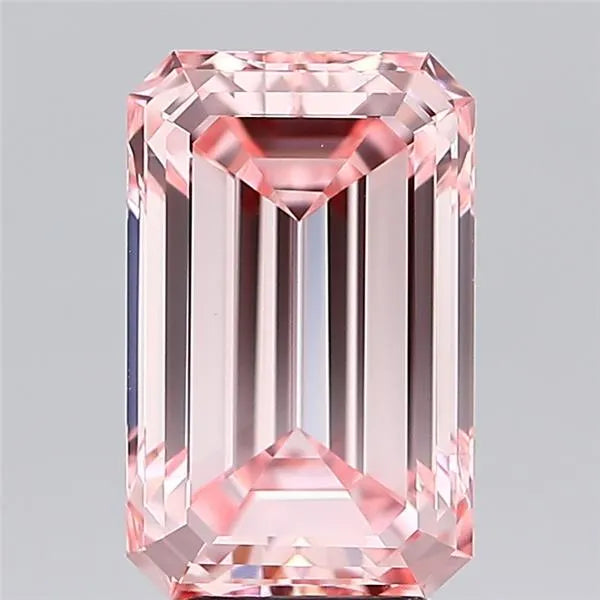 5.08ct Emerald Lab Grown Diamond (Colour Fancy Vivid Pink, Clarity VVS2, IGI Certified)