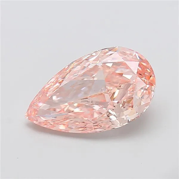 5.08ct Pear Lab Grown Diamond (Colour Fancy Intense Pink, Clarity VVS2, IGI Certified)