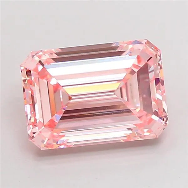 5.09ct Emerald Lab Grown Diamond (Colour Fancy Intense Pink, Clarity VVS2, IGI Certified)