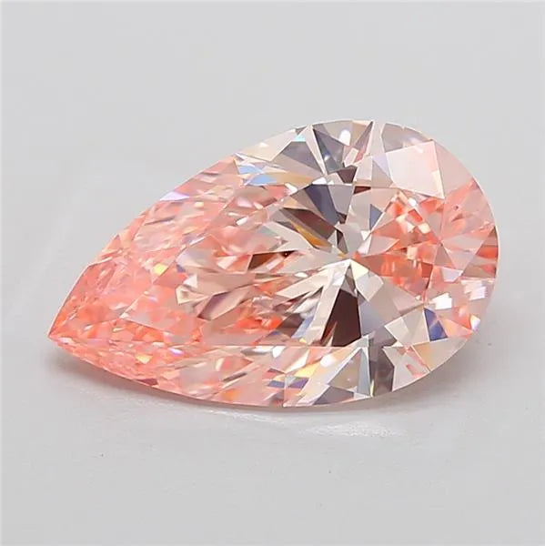 5.09ct Pear Lab Grown Diamond (Colour Fancy Intense Pink, Clarity VVS2, IGI Certified)