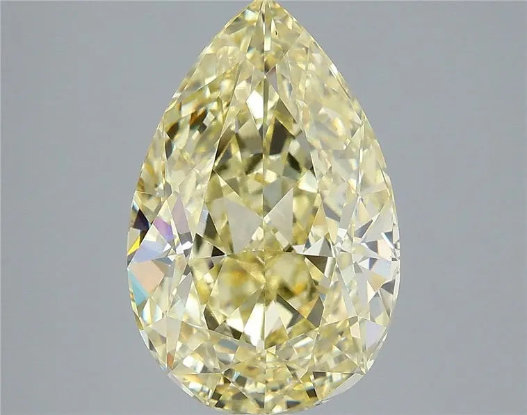 5.09ct Pear Lab Grown Diamond (Colour Fancy Yellow, Clarity VS1, IGI Certified)