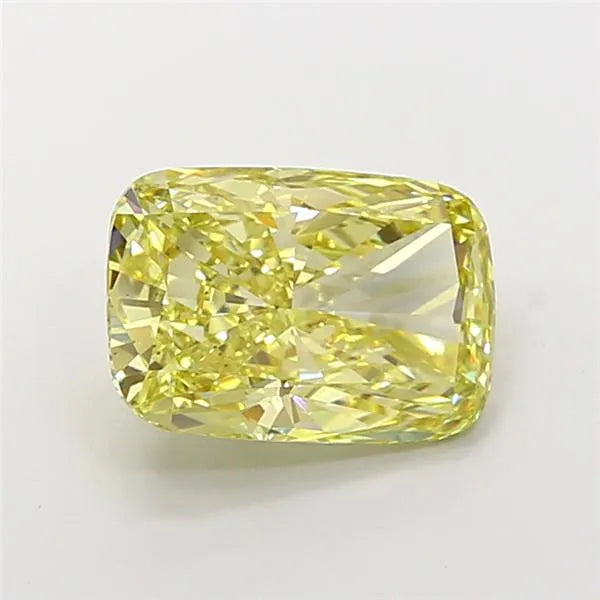 5.10ct Cushion modified Lab Grown Diamond (Colour Fancy Intense Yellow, Clarity VS2, IGI Certified)