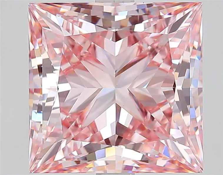 5.10ct Princess Lab Grown Diamond (Colour Fancy Intense Pink, Clarity VVS2, IGI Certified)