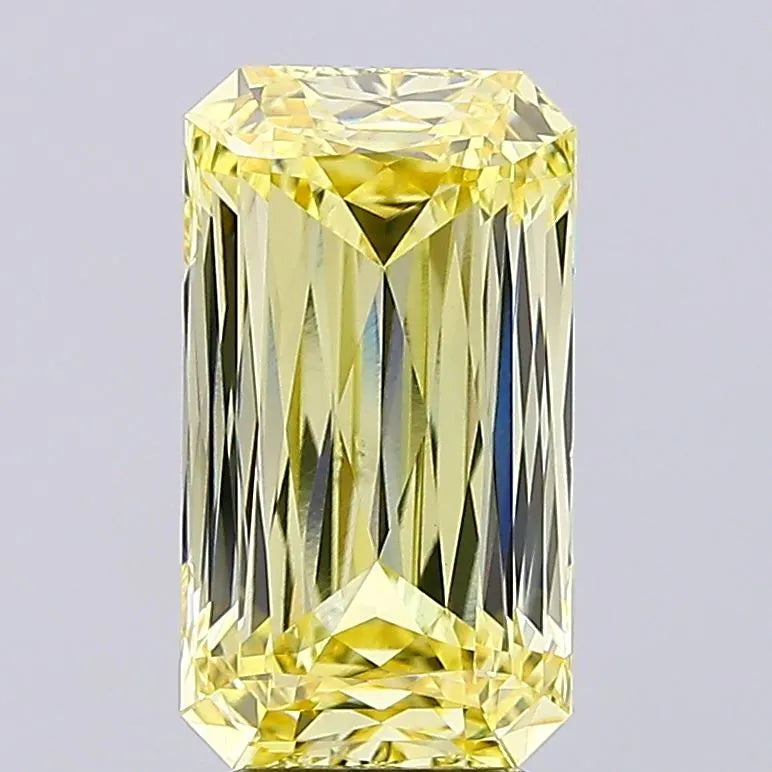 5.10ct Radiant Lab Grown Diamond (Colour Fancy Intense Yellow, Clarity VS2, IGI Certified)