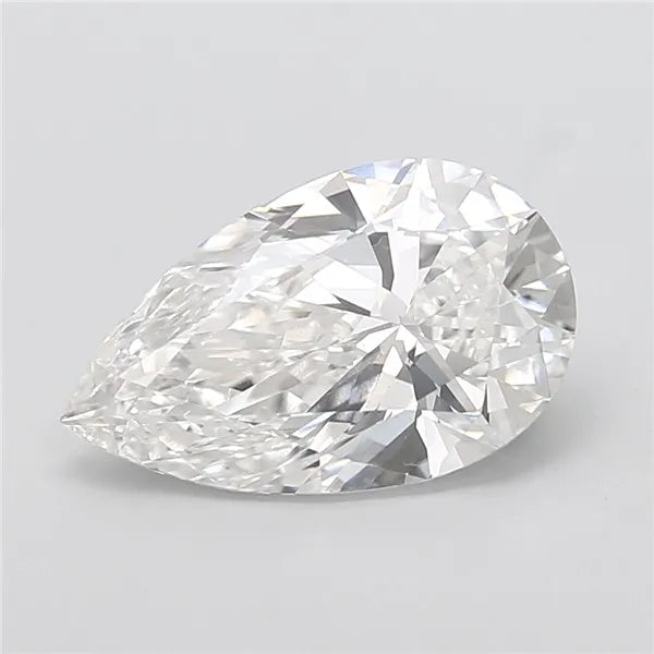 5.11ct Pear Lab Grown Diamond (Colour E, Clarity VVS2, IGI Certified)