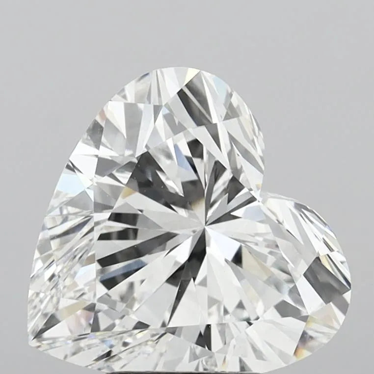 5.16ct Heart Lab Grown Diamond (Colour E, Clarity VVS2, IGI Certified)