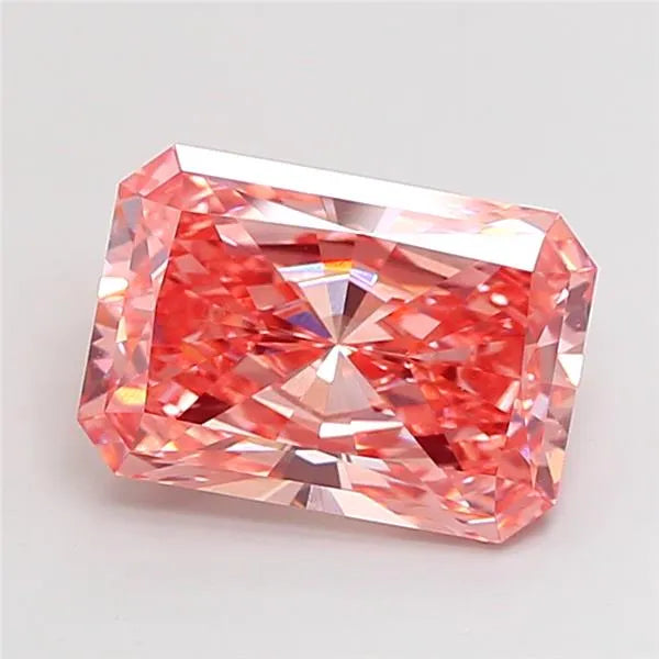 5.16ct Radiant Lab Grown Diamond (Colour Fancy Vivid Pink, Clarity VVS2, IGI Certified)