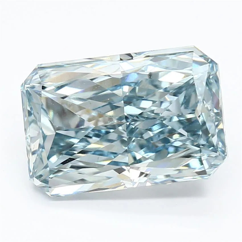 5.19ct Radiant Lab Grown Diamond (Colour Fancy Vivid Blue, Clarity VS1, IGI Certified)