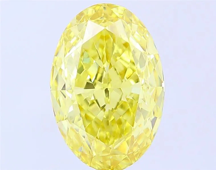 5.23ct Oval Lab Grown Diamond (Colour Fancy Intense Yellow, Clarity VS1, IGI Certified)